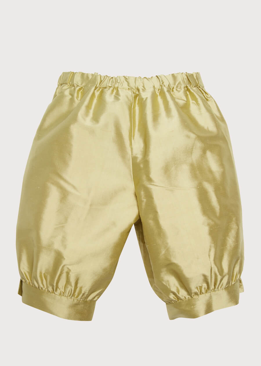 Green Silk Pageboy Knickerbockers (12mths-10yrs) Trousers  from Pepa London