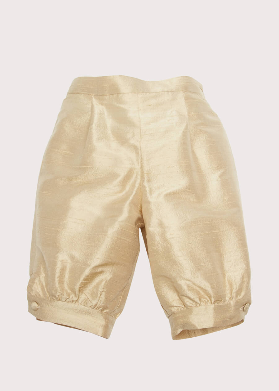 Beige Silk Pageboy Knickerbockers (12mths-10yrs) Trousers  from Pepa London