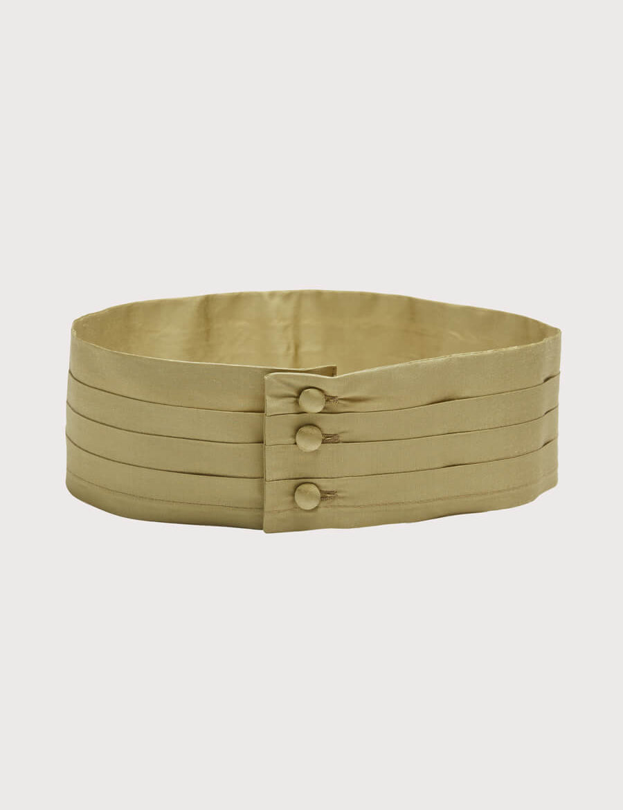 Green Silk Pageboy Cummerbund Belts  from Pepa London
