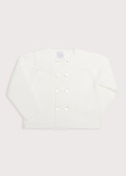 Boys Celebration Cardigan Ivory (2-8yrs) Knitwear  from Pepa London