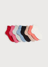 Openwork short socks - Red (3mths-8yrs) Socks  from Pepa London