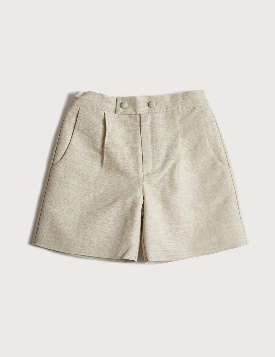 Boys Celebration Shorts Beige (4-10yrs) Shorts  from Pepa London