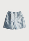 Boys Celebration Shorts Blue silk (4-10yrs) Shorts  from Pepa London