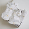 Newborn Bonnet with Rocking Horse Embroidery Beige (0-3mths) Knitted Accessories  from Pepa London