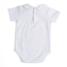 Classic White Cotton Bodysuit with Peter Pan Collar Tops & Bodysuits  from Pepa London