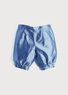 Blue Silk Celebration Knickerbockers (2-10yrs) Shorts  from Pepa London