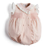 Classic Pink Hand Smocked Romper Rompers  from Pepa London