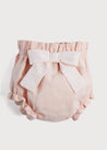 Pink Cotton Bloomers with Bow Bloomers  from Pepa London