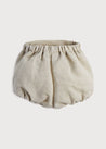 Classic Beige Bloomers (0-2yrs) Bloomers  from Pepa London