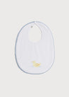 Duck Embroidered Cotton Bib Accessories  from Pepa London