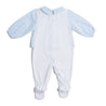 Blue Check Cotton All-in-One (0-6mths) Daywear  from Pepa London