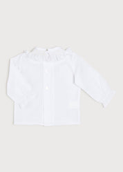 Traditional Hand Smocked Blouse in Off White (0-12mths) Blouses from Pepa London