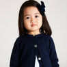 Classic Cardigan in Navy (12mths-10yrs) Knitwear  from Pepa London