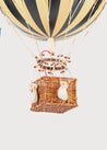 Striped Large Hot Air Balloon in Black Toys  from Pepa London