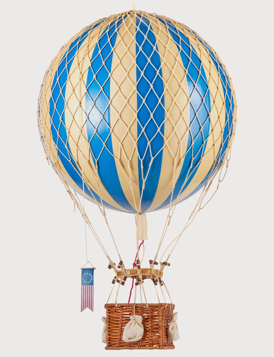 Striped Large Hot Air Balloon in Blue Toys  from Pepa London