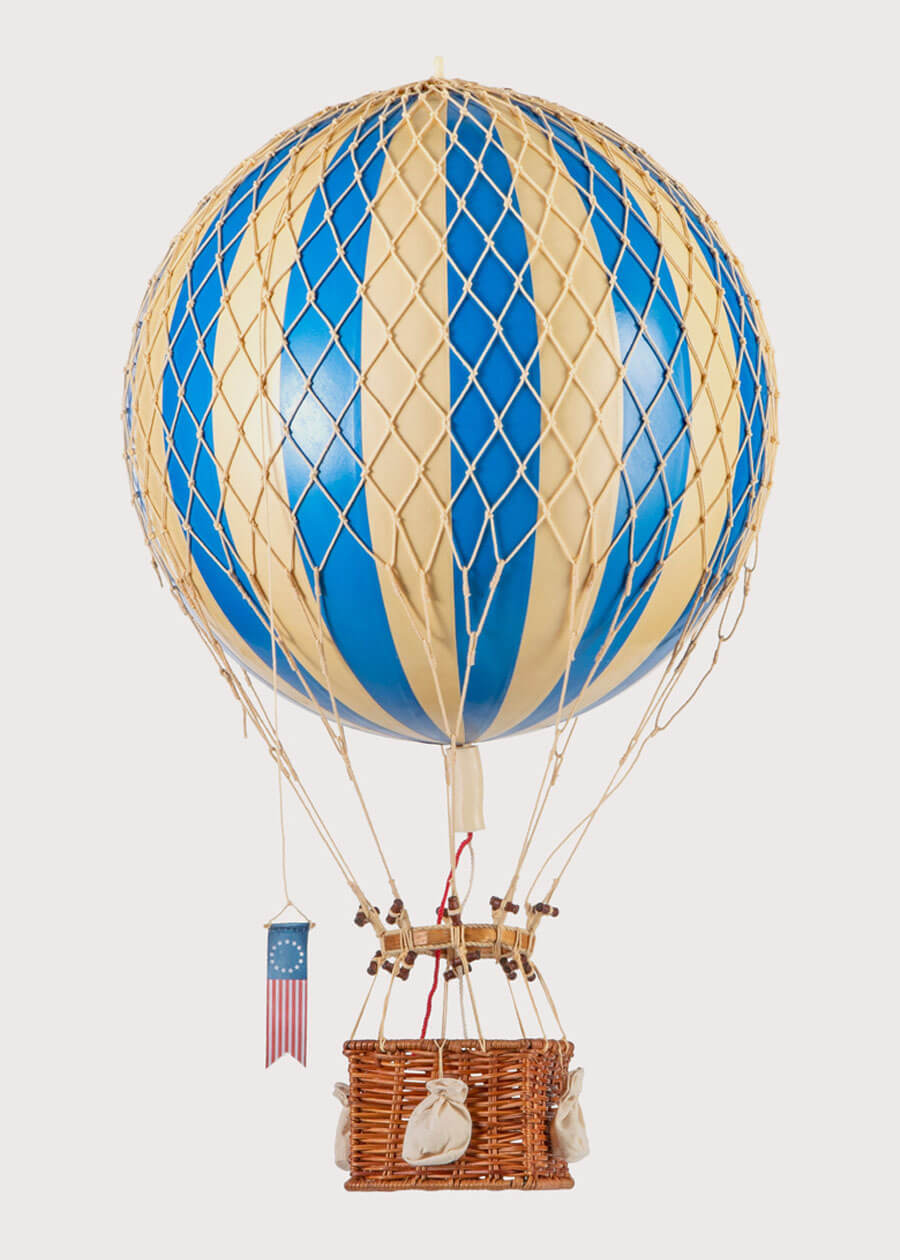 Striped Large Hot Air Balloon in Blue Toys  from Pepa London
