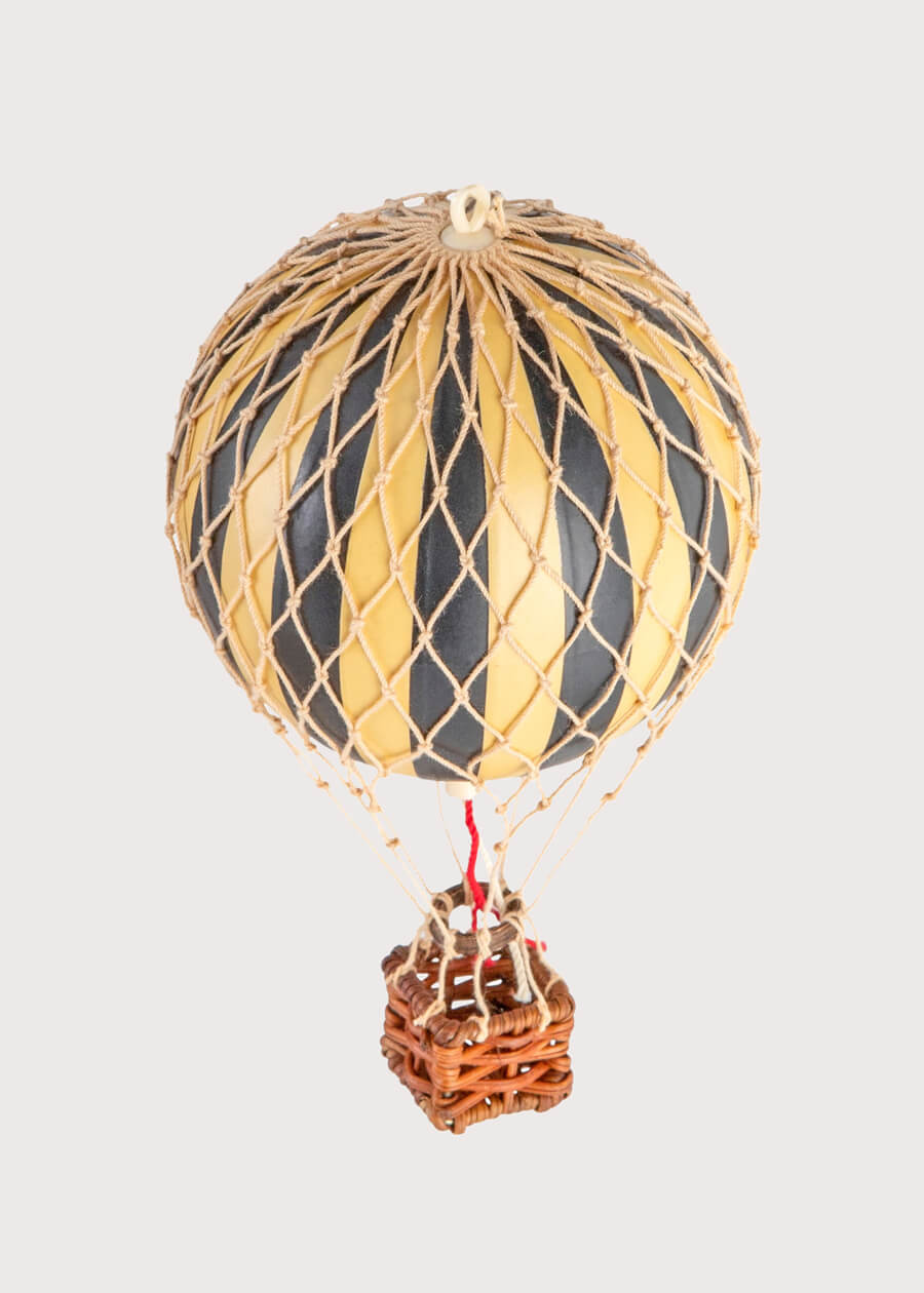 Striped Small Hot Air Balloon in Black Toys  from Pepa London