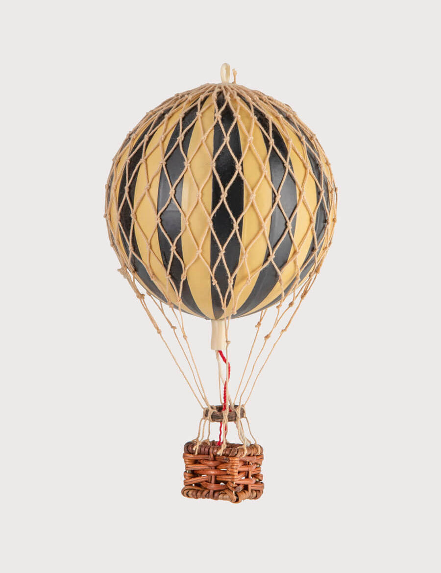 Striped Small Hot Air Balloon in Black Toys  from Pepa London