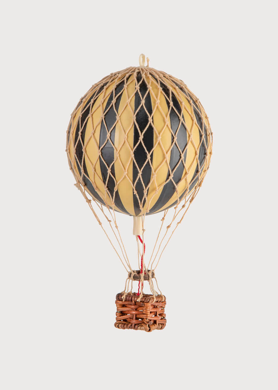 Striped Small Hot Air Balloon in Black Toys  from Pepa London