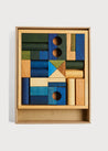 Wooden Blocks in Blue Toys  from Pepa London