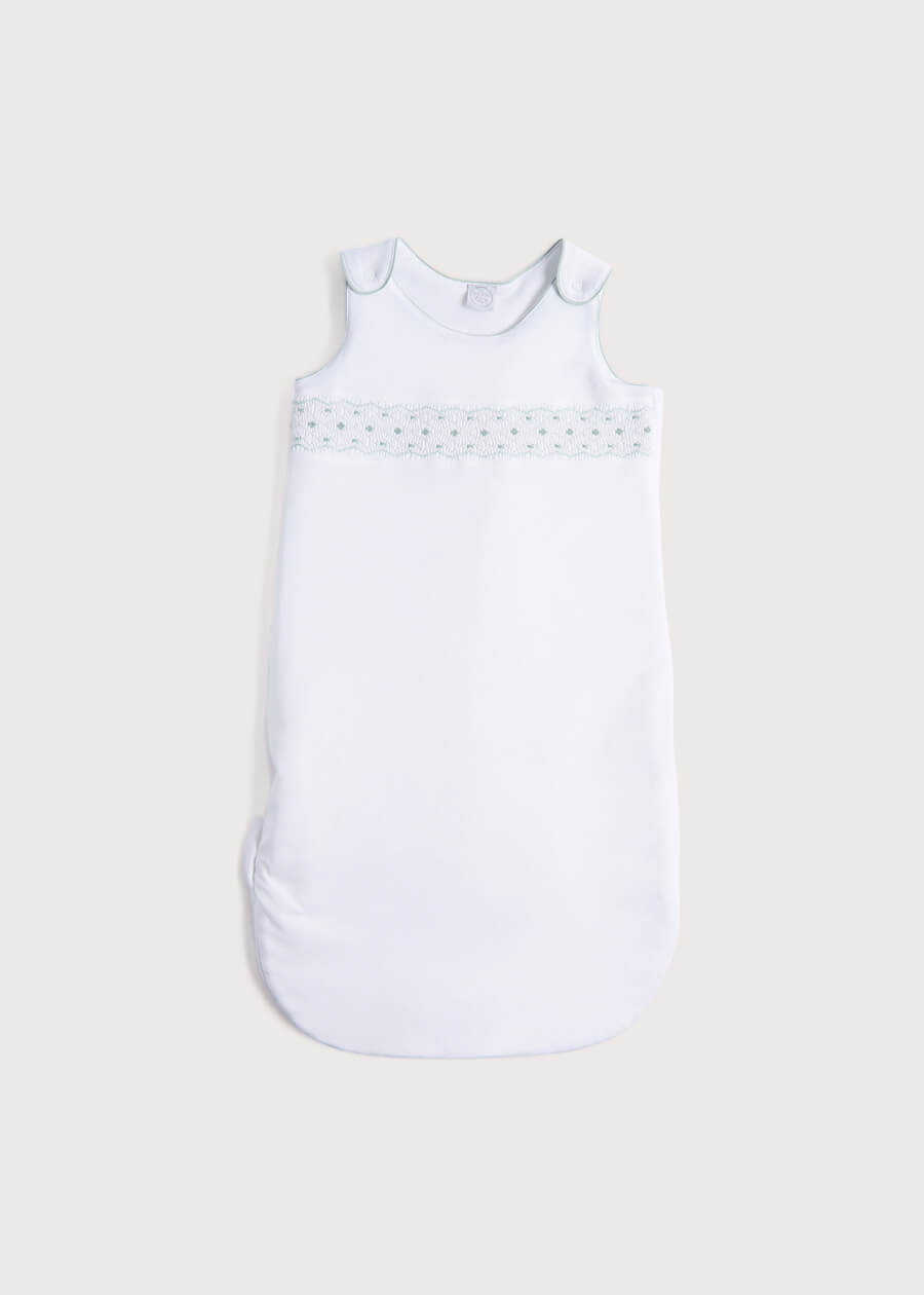 Green Hand Smocked Sleeping Bag (3-18mths) Accessories  from Pepa London