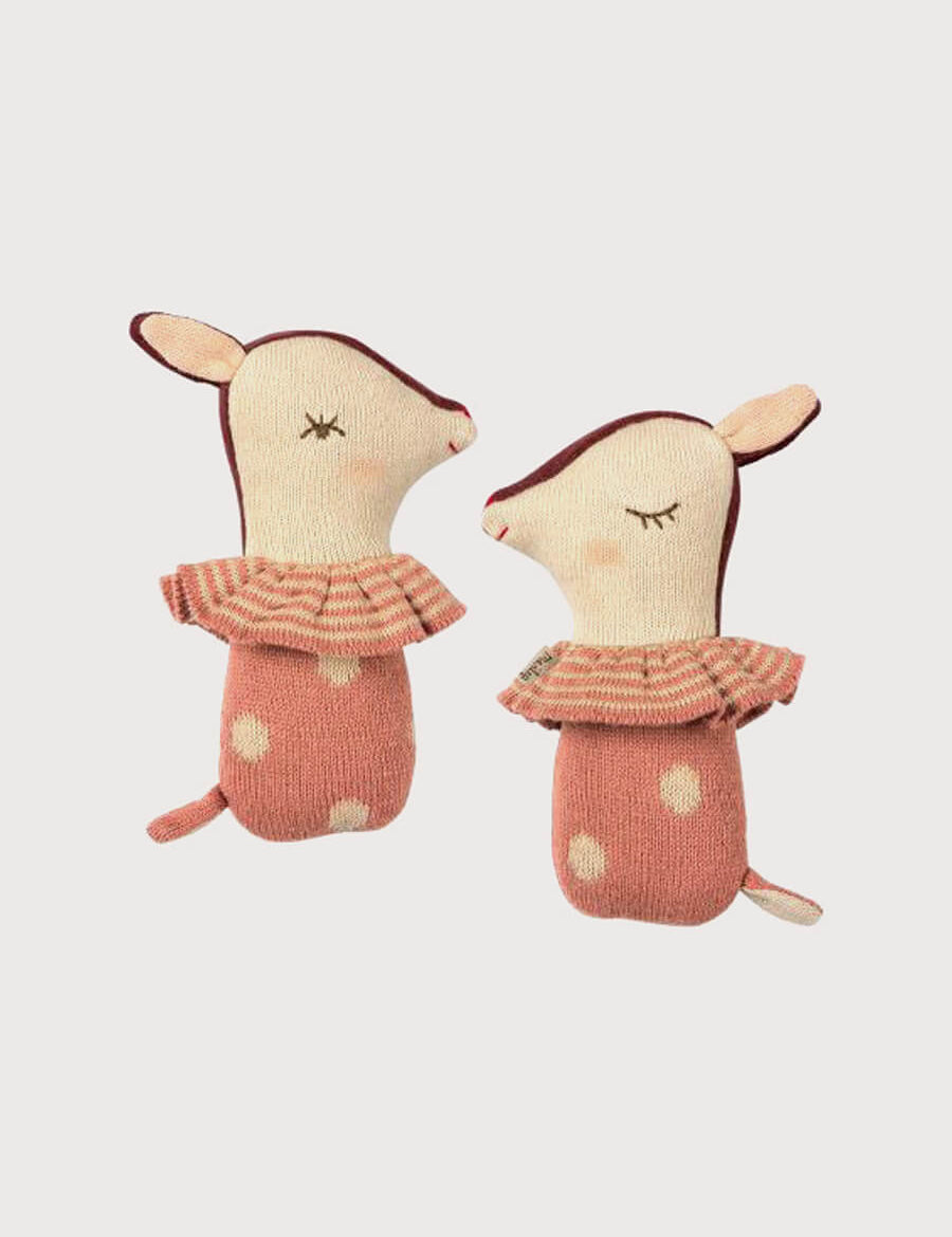 Bambi Rattle in Rose Toys  from Pepa London
