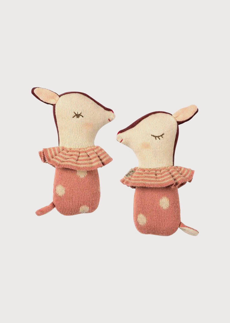 Bambi Rattle in Rose Toys  from Pepa London
