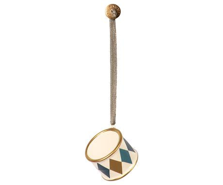 ORNAMENT DRUM, METAL - GOLD Toys  from Pepa London