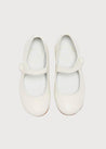 Girls Ivory Leather Mary Jane Shoes (20-34EU) Shoes  from Pepa London