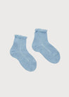 Openwork short socks - Light blue (0mths-6yrs) Socks  from Pepa London