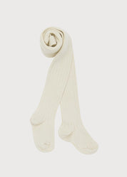 Beige Ribbed Tights (0mths-10yrs) Tights  from Pepa London