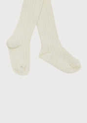 Beige Ribbed Tights (0mths-10yrs) Tights  from Pepa London
