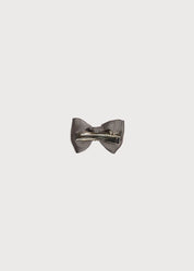 Dark Grey Small Bow Clip Hair Accessories  from Pepa London