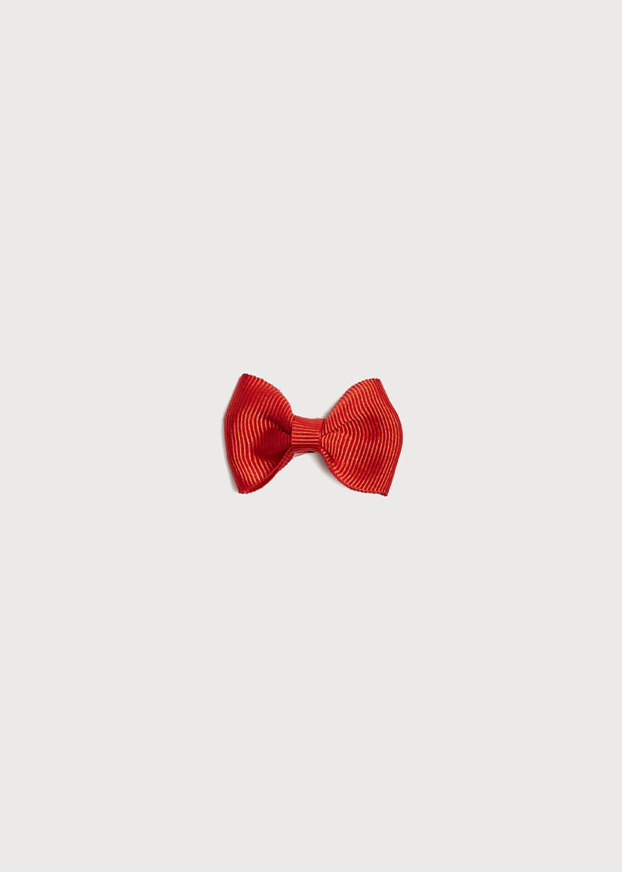 Red Small Bow Clip Hair Accessories  from Pepa London