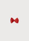 Red Small Bow Clip Hair Accessories  from Pepa London